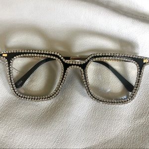 Crystal Embellished Transparent Squares